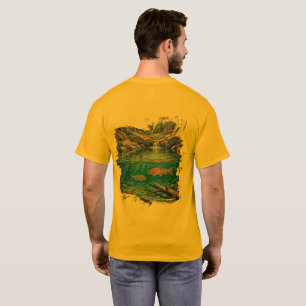 Vis in een bosbeek Natuur T-shirt