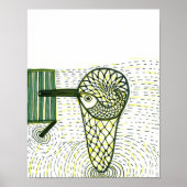 Vis in het net poster (Voorkant)