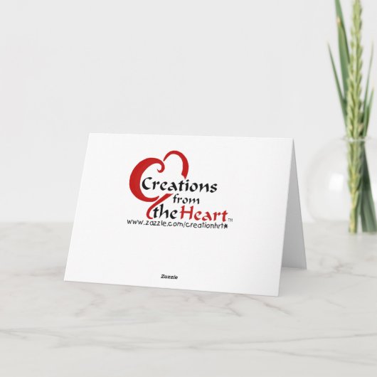 Vis in tank-dank u kaart (Achterkant)