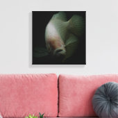 Vis in tankportret canvas afdruk (Insitu (Woonkamer))