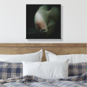 Vis in tankportret canvas afdruk (Insitu (Slaapkamer))