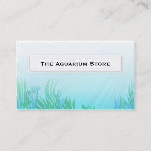 Vis in Visitekaartjes van rietaquarium
