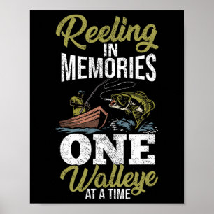 Vis Jagen Sauger Angler Walleye Fisherman Walle Poster