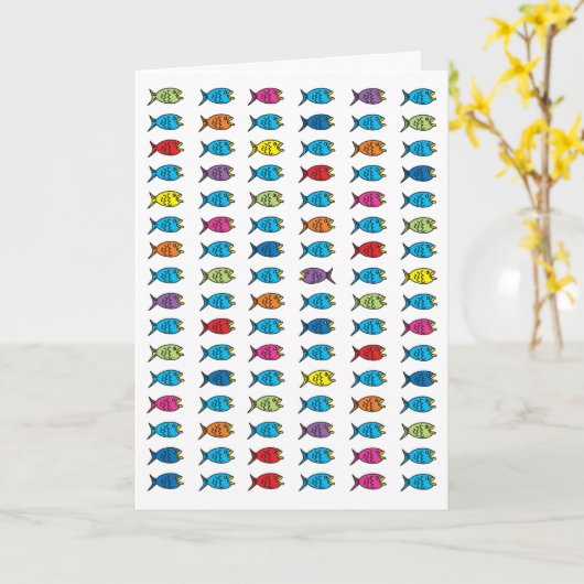 Vis kaart (Gele Bloem)