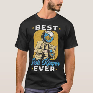 Vis Keeper Aquarium Junkie Aquarist Zoutwater Tan T-shirt