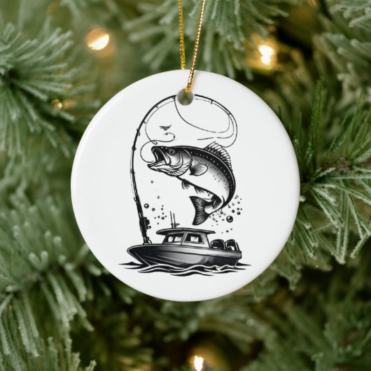 vis keramisch ornament (Boom)