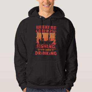 Vis kleding voor mannen vissen bier drinken Desi Hoodie