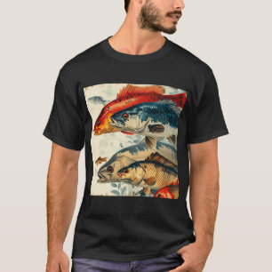 Vis Kunst Kleur Klassieker Vintage - F01 T-shirt
