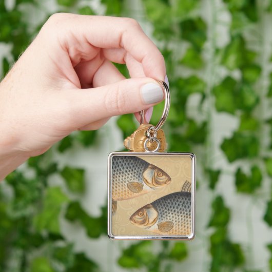 Vis+kunstwerk+design+vissen+vissen+vissen Sleutelhanger (Hand)