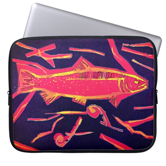 vis laptop sleeve (Voorkant)
