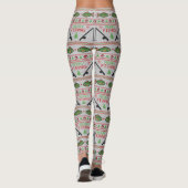 Vis Lelijke Kersttrui Leggings (Achterkant)