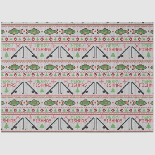 Vis Lelijke Kersttrui Tissuepapier (Voorkant)