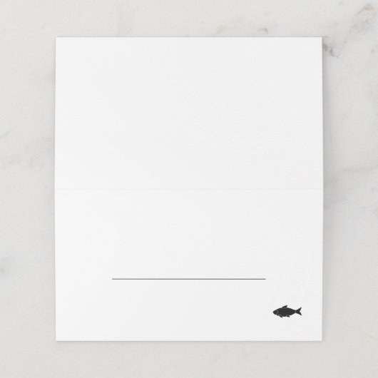 Vis-maaltijdoptie bruiloft (Buitenkant ongevouwen)