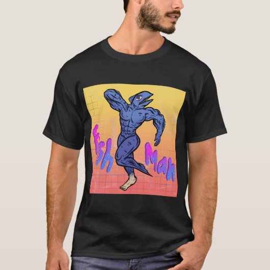 Vis Man T-shirt (Voorkant)