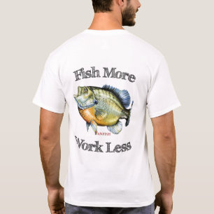 Vis meer panvissen werken minder t-shirt