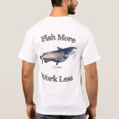 Vis meer vis minder werk t-shirt (Achterkant)