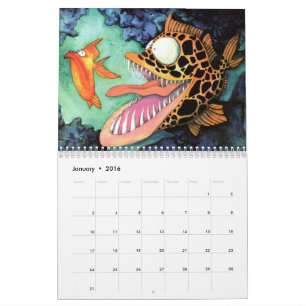 vis met Collectie van hoogte door Mike Quinn Kalender