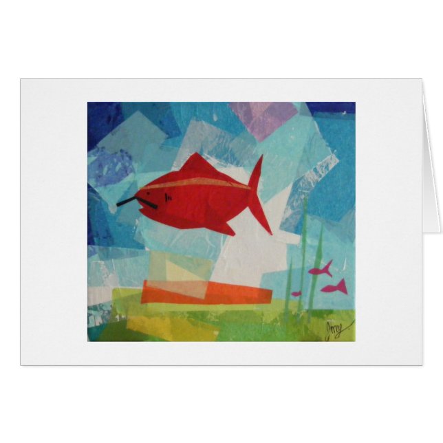 vis met een snor (Voorkant Horizontaal)