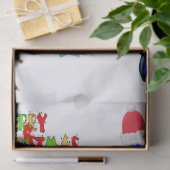 Vis met kerstcadeaupapier tissuepapier (Geschenk)