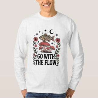 Vis met paddengeest t-shirt