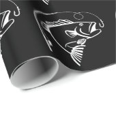 Vis met visstaaf cadeaupapier (Rol Hoek)