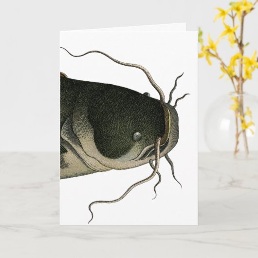 vis, Moederdag Kaart (Gele Bloem)