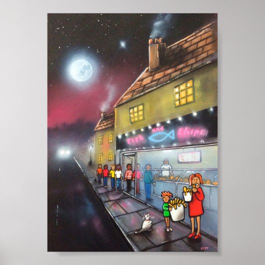 vis "n chips poster (Voorkant)