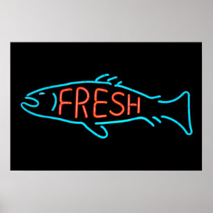 Vis Neon Sign Poster