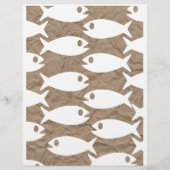 Vis- of zeevruchten-thema flyer of menu (Achterkant)