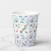 Vis onder de Zee Papieren Bekers (Voorkant)