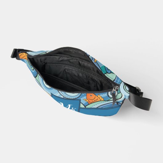 Vis onder het Waves Pattern Heuptasje (Open)