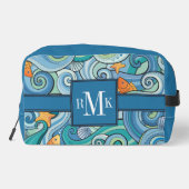 Vis onder het Waves Pattern Toilettasje (Achterkant)