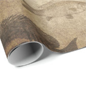 vis op bruin cadeaupapier (Rol Hoek)