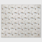 Vis op  Geviste hengel Cadeaupapier (Vlak)