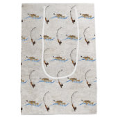 Vis op  Geviste hengel Medium Cadeauzakje (Achterkant)