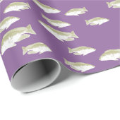 Vis op paars cadeaupapier (Rol Hoek)
