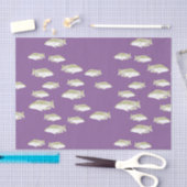 Vis op paars tissuepapier (Craft)