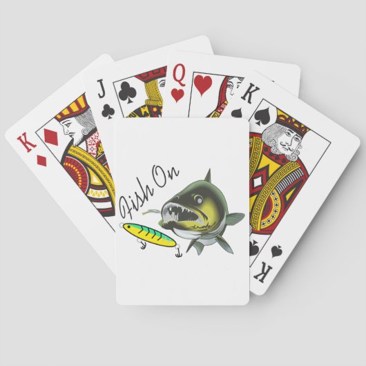 vis op pokerkaarten (Achterkant)