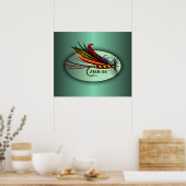 vis op poster (Keuken)