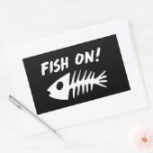 Vis op stickers! rechthoekige sticker (Envelop)