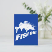 Vis op walleye briefkaart (Staand voorkant)