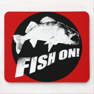 Vis op walleye muismat