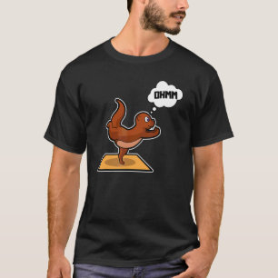 Vis Otter Yoga Houdingen Sport Turnen Ohm Hartslag T-shirt