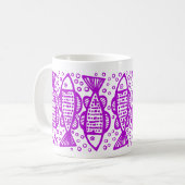 Vis - Paars Koffiemok (Voorkant links)