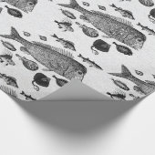 Vis Patroonverlooppapier Cadeaupapier (Hoek)