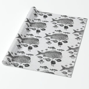 Vis Patroonverlooppapier Cadeaupapier