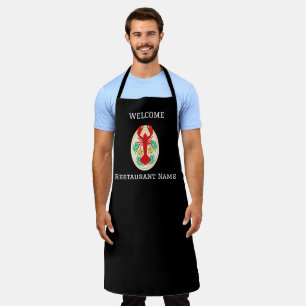 Vis restaurant welkom rode kreeft Personaliseren Schort