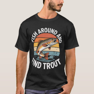 vis rond en vind forel t-shirt