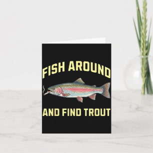 Vis rondzwemmen en vind Forel Funny Roken Regenboo Kaart