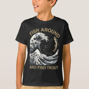 Vis Rondzwemmen En Vind Forel Grappige Vissen Viss T-shirt